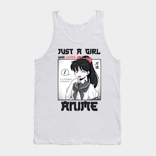 just a girl who loves anime Tank Top